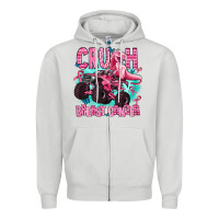 Dove Grey crush breast cancer Zipper Hoodie - AdoDesignShop