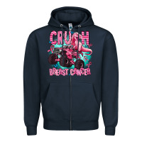 Navy crush breast cancer Zipper Hoodie - AdoDesignShop