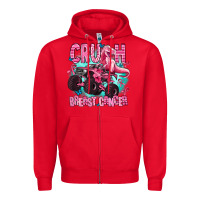 Red crush breast cancer Zipper Hoodie - AdoDesignShop