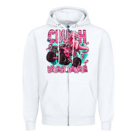 White crush breast cancer Zipper Hoodie - AdoDesignShop