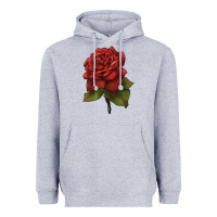 Heather Grey Oklahoma Rose Illustrations Heavyweight Hoodie - LillyAllenDesigns