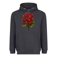 Smoke Oklahoma Rose Illustrations Heavyweight Hoodie - LillyAllenDesigns