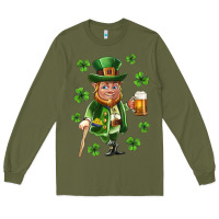 Army Green st patricks elf Long Sleeve Tee - Neo Western