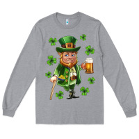 Heather Grey st patricks elf Long Sleeve Tee - Neo Western