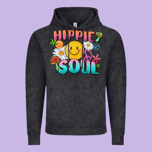 Hippie Soul Vintage Hoodie Designed By Maliassmallbusiness