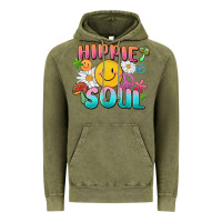 Vintage Olive hippie soul Vintage Hoodie - MaliasSmallBusiness