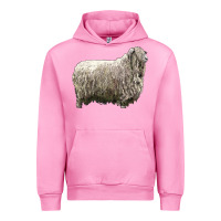 Fuchsia Pink lincoln sheep Urban Hoodie - LillyAllenDesigns