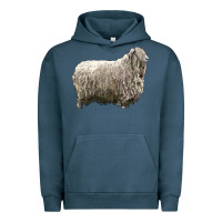 Pigment Midnight Navy lincoln sheep Urban Hoodie - LillyAllenDesigns