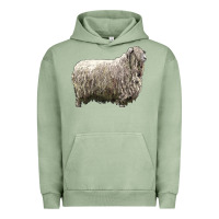 Pigment Oil Green lincoln sheep Urban Hoodie - LillyAllenDesigns