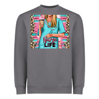 Storm nurse life blonde woman Heavyweight Sweatshirt - RanaPortraitStore