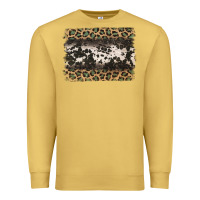 Antique Gold leopard cowhide pattern background Premium Sweatshirt - Jasminsmagicworld