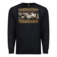 Black leopard cowhide pattern background Premium Sweatshirt - Jasminsmagicworld