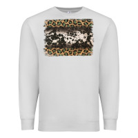Dove Grey leopard cowhide pattern background Premium Sweatshirt - Jasminsmagicworld