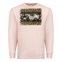 Pale Pink leopard cowhide pattern background Premium Sweatshirt - Jasminsmagicworld