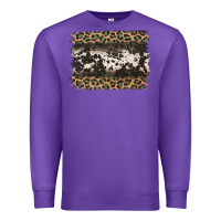 Purple leopard cowhide pattern background Premium Sweatshirt - Jasminsmagicworld
