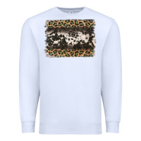 White leopard cowhide pattern background Premium Sweatshirt - Jasminsmagicworld