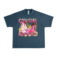 Midnight Navy cowgirl summer Urban Heavy Tee - texasbilliewilder