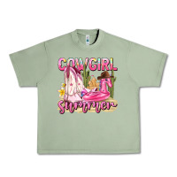 Oil Green cowgirl summer Urban Heavy Tee - texasbilliewilder
