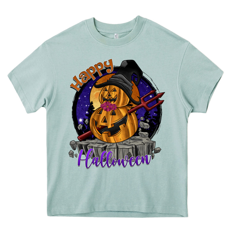 Happy Halloween Heavy Core Tee by SublimationCraftShop | Teevron