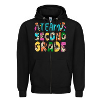 Black team second grade Zipper Hoodie - JahusDesignShop