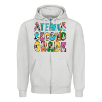 Dove Grey team second grade Zipper Hoodie - JahusDesignShop