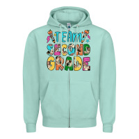 Seafoam team second grade Zipper Hoodie - JahusDesignShop