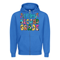 True Royal team second grade Zipper Hoodie - JahusDesignShop