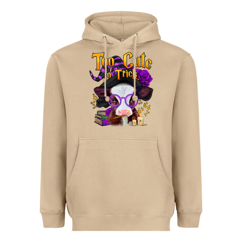 Too Cute To Trick Halloween Baby Calf Heavyweight Hoodie by Jasminsmagicworld | Teevron