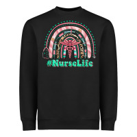 Black nurse life rainbow Heavyweight Sweatshirt - RanaPortraitStore