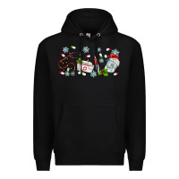 Black christmas nurse Premium Hoodie - MaliasSmallBusiness
