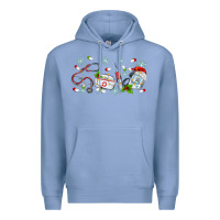 Colony Blue christmas nurse Premium Hoodie - MaliasSmallBusiness