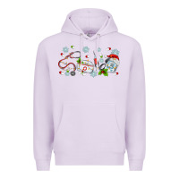 Lilac christmas nurse Premium Hoodie - MaliasSmallBusiness