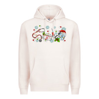 Pale Pink christmas nurse Premium Hoodie - MaliasSmallBusiness