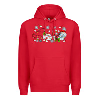 Red christmas nurse Premium Hoodie - MaliasSmallBusiness