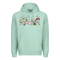 Seafoam christmas nurse Premium Hoodie - MaliasSmallBusiness