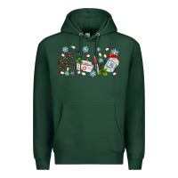 Sports Green christmas nurse Premium Hoodie - MaliasSmallBusiness