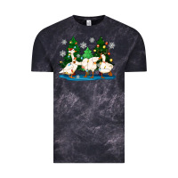 Cloud Black christmas duck Vintage Tee - Zillion Design Studio