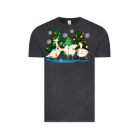 Vintage Black christmas duck Vintage Tee - Zillion Design Studio