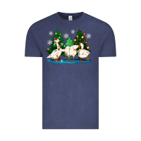 Vintage Denim christmas duck Vintage Tee - Zillion Design Studio