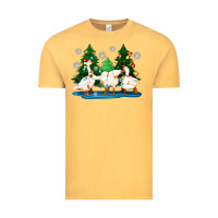 Vintage Mustard christmas duck Vintage Tee - Zillion Design Studio