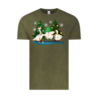 Vintage Olive christmas duck Vintage Tee - Zillion Design Studio