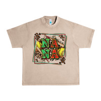 French Oak softball nana with leopard Urban Heavy Tee - Zillion Design Studio