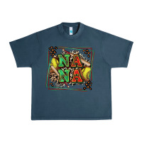 Midnight Navy softball nana with leopard Urban Heavy Tee - Zillion Design Studio
