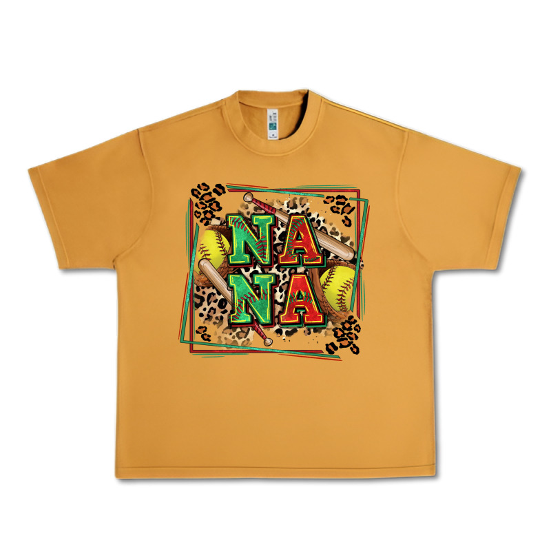 Softball Nana With Leopard Urban Heavy Tee by Zillion Design Studio | Teevron