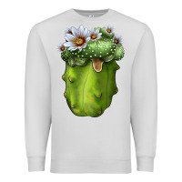 Dove Grey blossfeldia cacti Premium Sweatshirt - LillyAllenDesigns