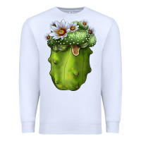 White blossfeldia cacti Premium Sweatshirt - LillyAllenDesigns