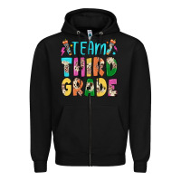 Black team third grade Zipper Hoodie - JahusDesignShop