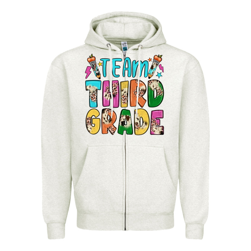 Team Third Grade Zipper Hoodie by JahusDesignShop | Teevron