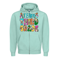 Seafoam team third grade Zipper Hoodie - JahusDesignShop