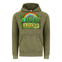 Vintage Olive lucky charm Vintage Hoodie - MaliasSmallBusiness